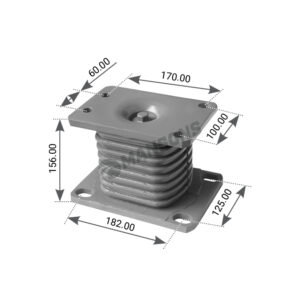 SOPORTE PAQUETE RESORTE H:150